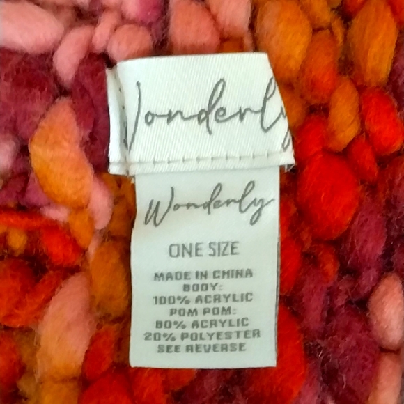 New With Tags Wonderly Brand Chunky Crochet Bean Cap (Hat) - Picture 7 of 16